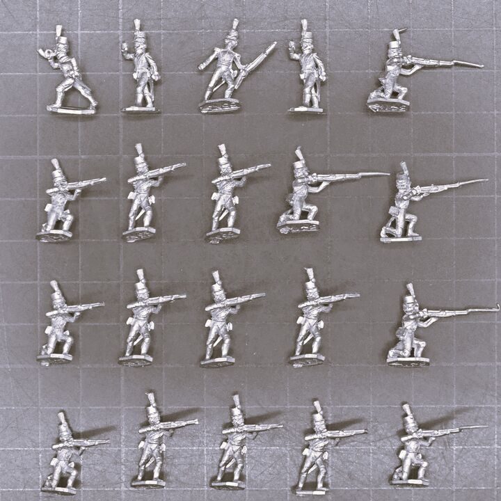 Minifigs, Napoleonic: Wurttemburg Light Infantry Unit