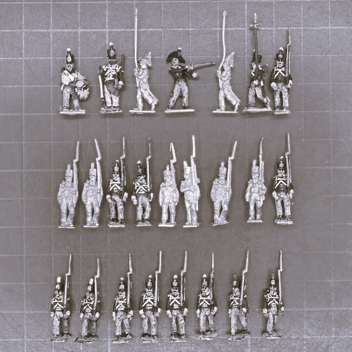 AB Figures/Battle Honors, Napoleonic: British Line Infantry Unit in Stovepipe Shakos
