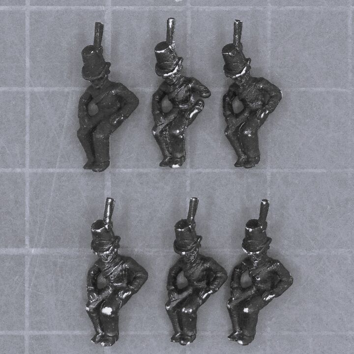 Minifigs, Napoleonic: Swedish Artillery Limber Riders Minifigs, Napoleonic: Swedish Artillery Limber Riders