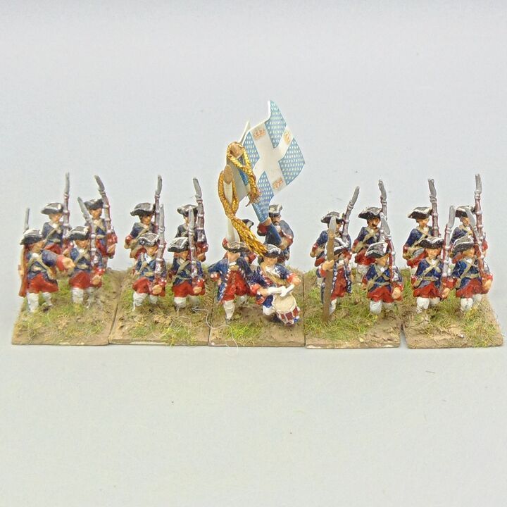 Grade E, Dixon Miniatures - WSS - French Guard Infantry Regiment