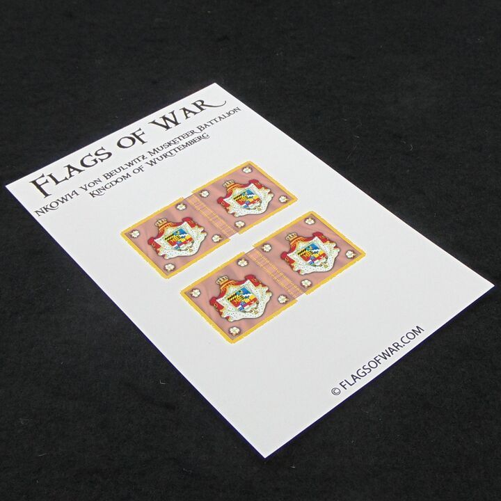 28mm, Flags of War, Napoleonic: Kingdom of Wurttemburg Von Beulwitz Musketeer Battalion