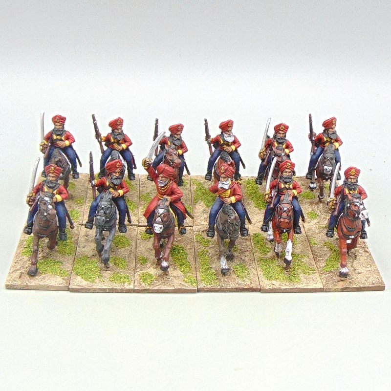 Grade C - Wargames Foundry - Sikh Wars - Sikh Dragoon Unit