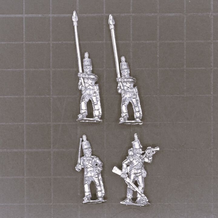 Newline Designs, Napoleonic - British Light Infantry Command in Stovepipe Shakos