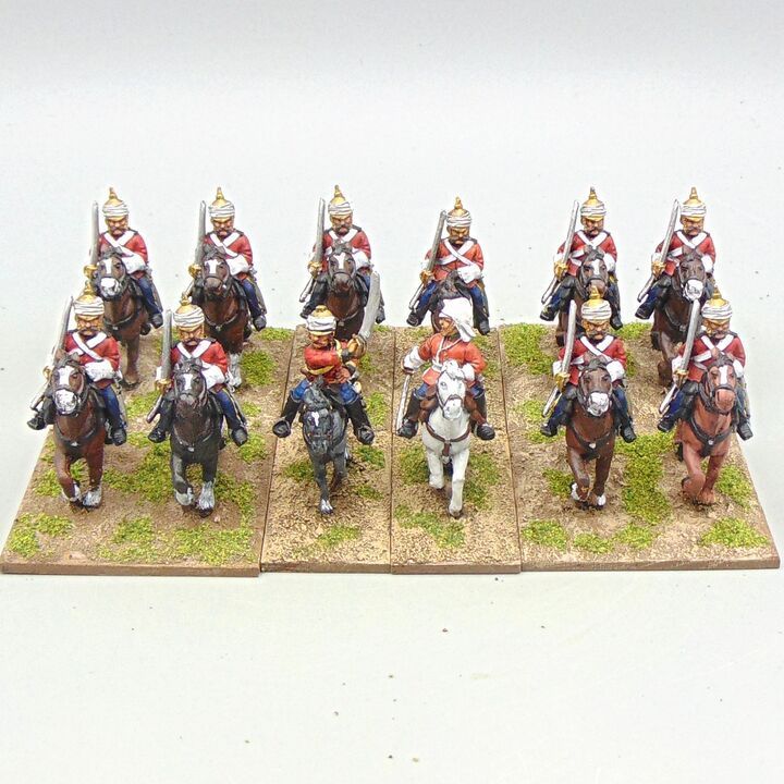 Grade C - Wargames Foundry - Indian Mutiny - British Dragoon Guards Unit