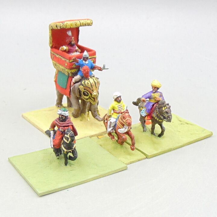 Grade D - Essex Miniatures - C18th India - Mounted Generals & Staff