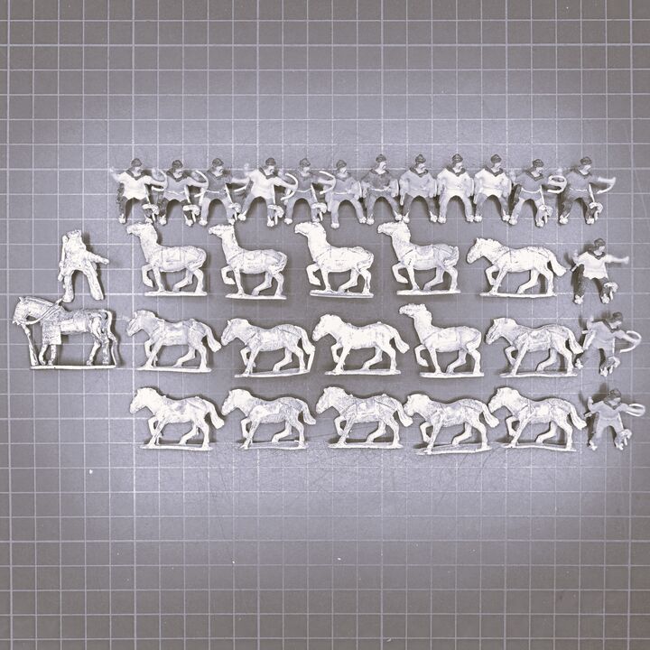 Hinchliffe Figures, Huns: Light Cavalry + Attila