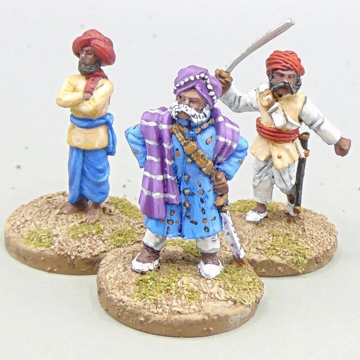 Grade C - Mainly Mutineer Miniatures - Indian Mutiny - Mutineer Command Group