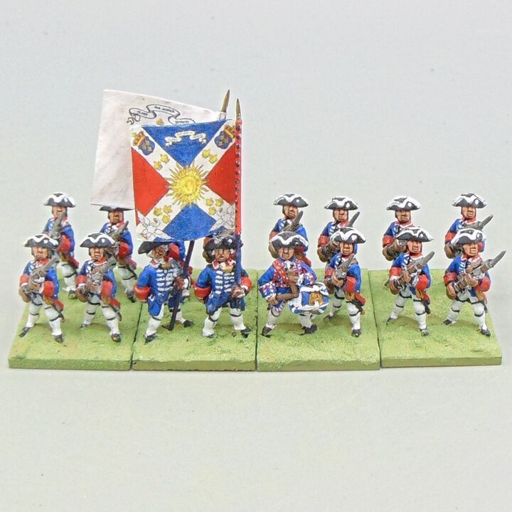Grade D - Essex Miniatures - 1745 Rebellion - French Infantry Unit