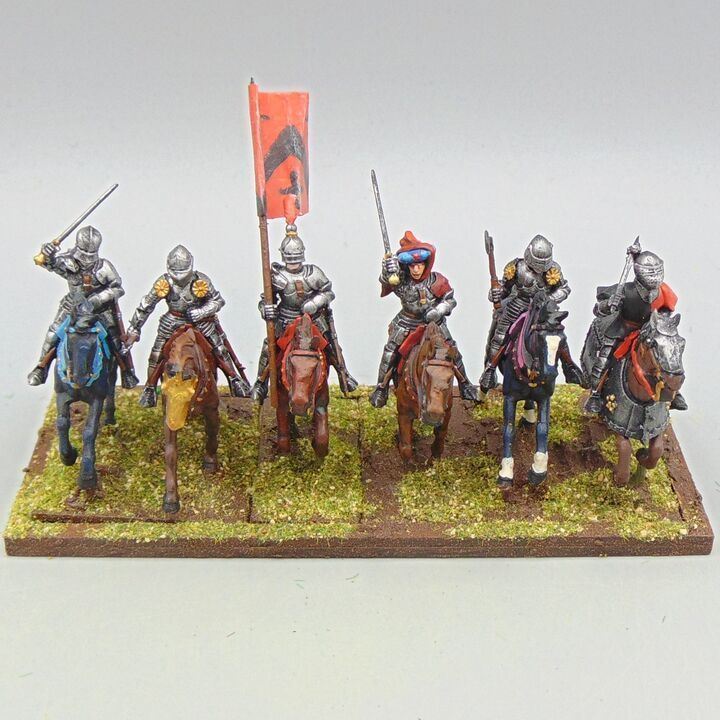 Grade D - Perry Miniatures - WOTR - Mounted Men at Arms Grade D - Perry Miniatures - WOTR - Mounted Men at Arms
