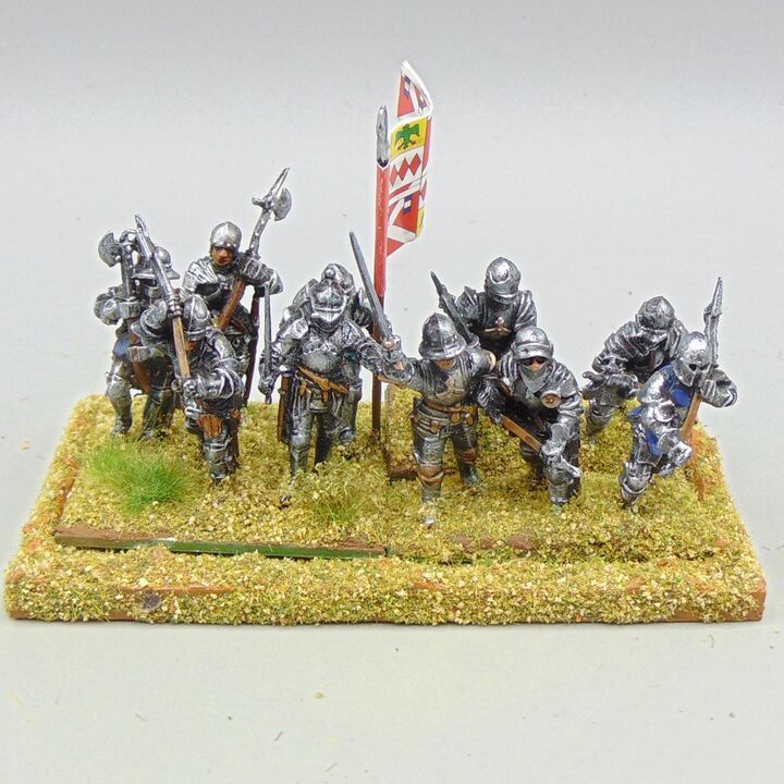 Grade D - Perry Miniatures - WOTR -  Dismounted Men at Arms