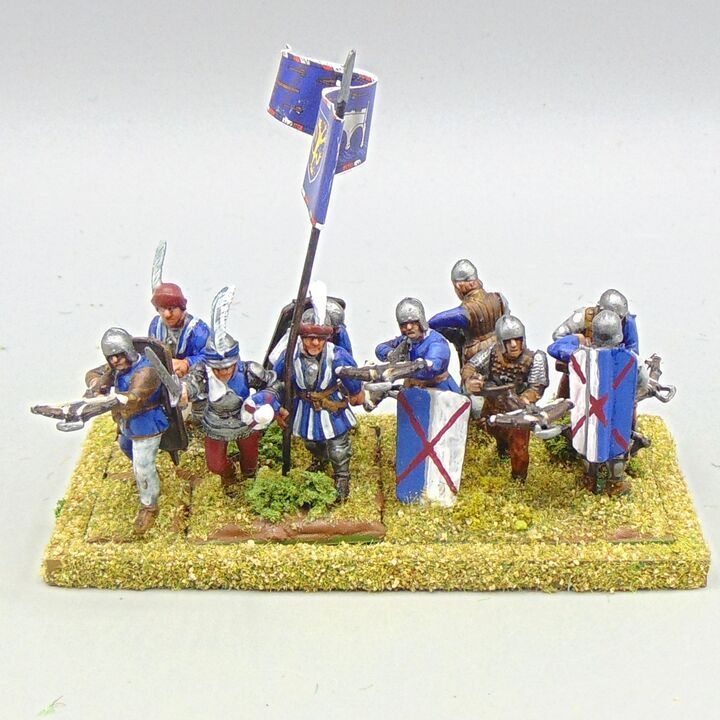 Grade D - Perry Miniatures - WOTR - Crossbowmen Unit Grade D - Perry Miniatures - WOTR - Crossbowmen Unit