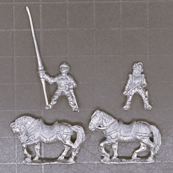 Essex Miniatures, Renaissance - Mounted Spanish General & Bodyguard Essex Miniatures, Renaissance - Mounted Spanish General & Bodyguard