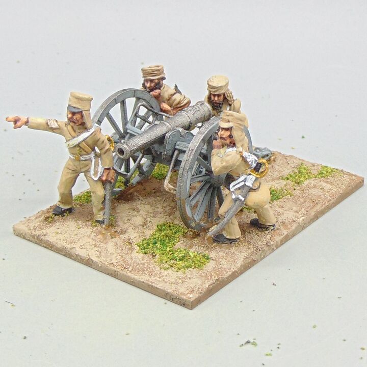 Grade C - Empress Miniatures - Indian Mutiny - British Royal Artillery Field Gun & Crew