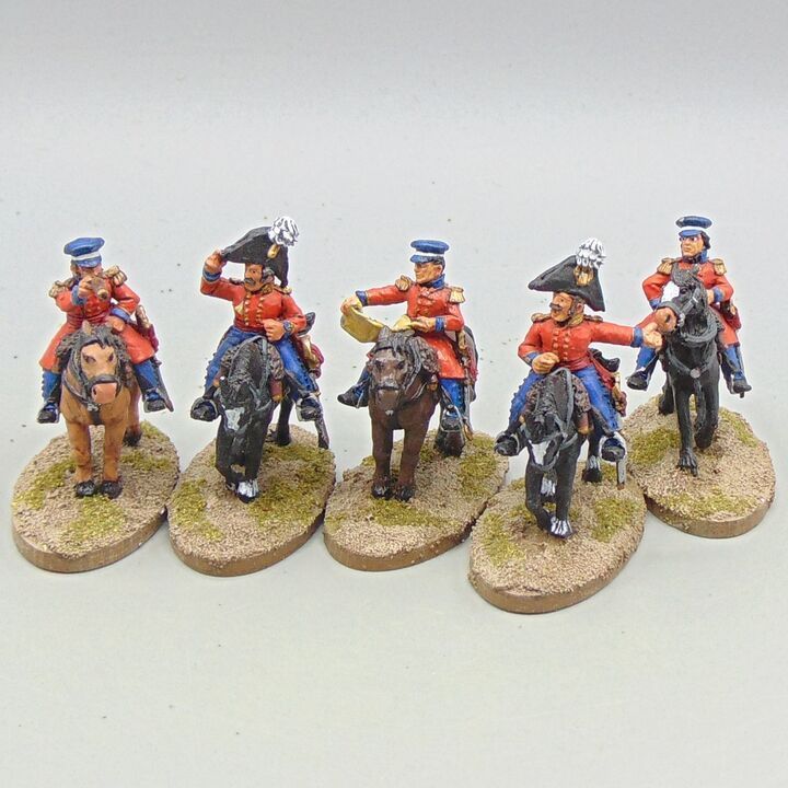 Grade D - Probably Wargames Foundry - Indian Mutiny - Mounted British High Command