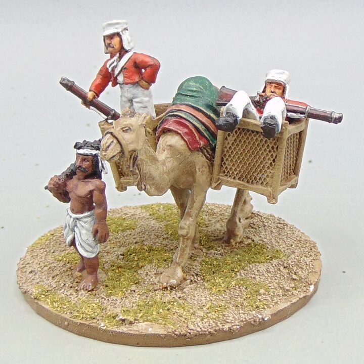 Grade D - Wargames Foundry - Indian Mutiny - British Troops Mounted on an Camel, with Driver