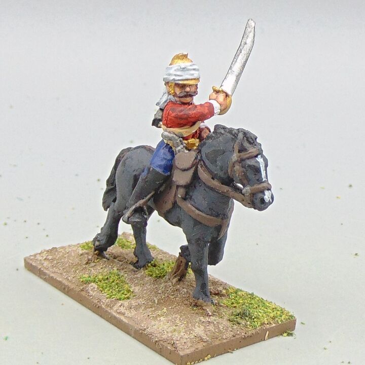 Grade D - Wargames Foundry - Indian Mutiny - Mounted British Dragoon Guards Officer