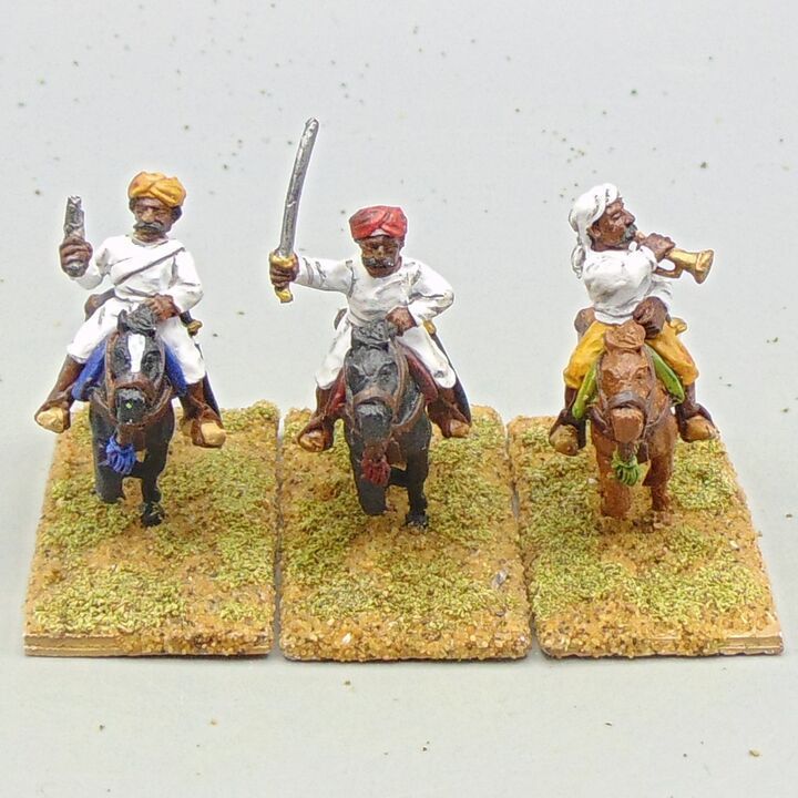Grade D - Wargames Foundry - Indian Mutiny - Mounted Mutineer Warrior Command