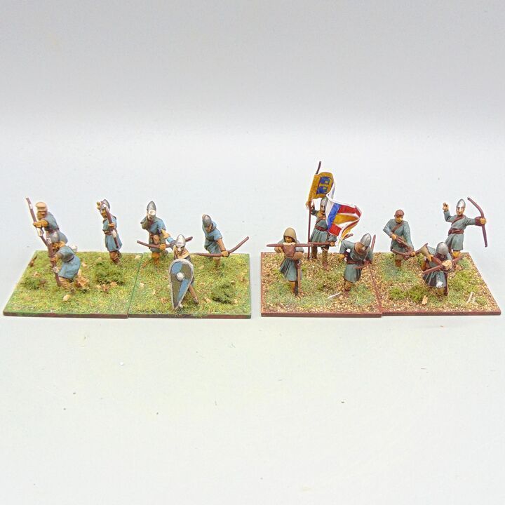 Grade E - Footsore Miniatures - Dark Ages - Unarmoured Norman Archers & Crossbowmen