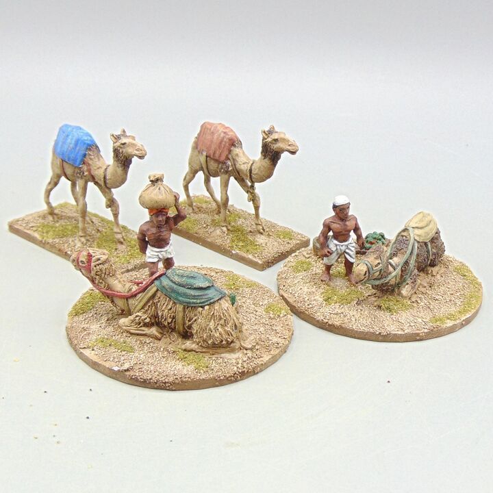 Grade D - Wargames Foundry & Others - Colonial India - Camels & Drivers