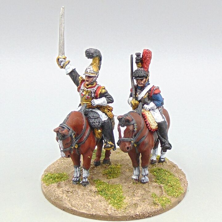 Grade C - Front Rank Miniatures - Napoleonic - French General Chouard & Cuirassier Officer