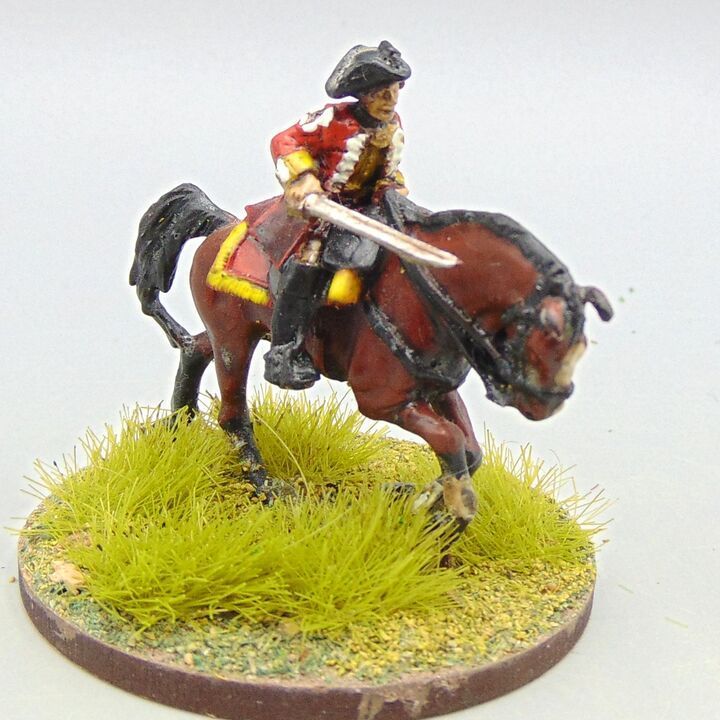 Grade D - Crann Tara Miniatures - WAS/1745 Jacobite Rebellion - Mounted British Officer