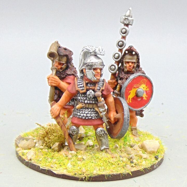 Grade A - Wargames Foundry - Later Republican Roman - Centurion, Musician & Standard Bearer