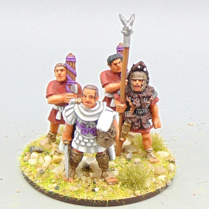 Grade A - Wargames Foundry - Later Republican Roman - Julius Caesar Command Group