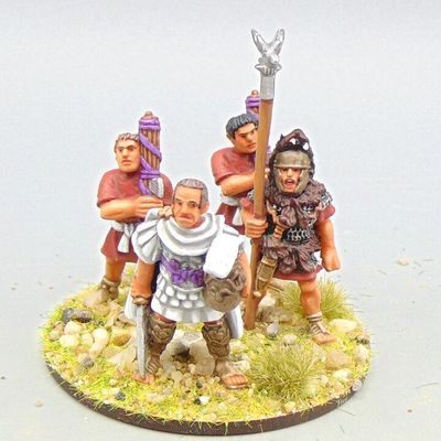 Grade A - Wargames Foundry - Later Republican Roman - Julius Caesar Command Group