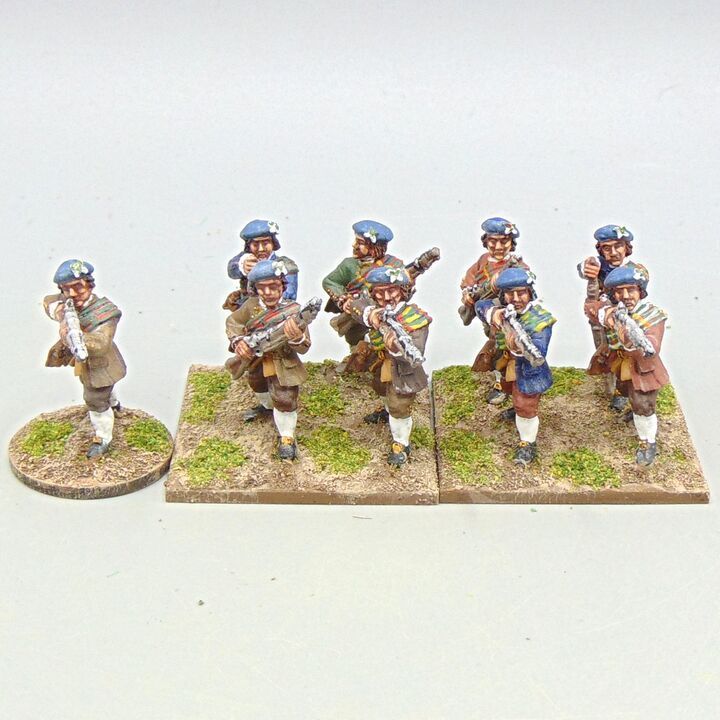 Grade D - Front Rank Miniatures - 1745 Jacobite Rebellion - Jacobite Lowland Musketeers