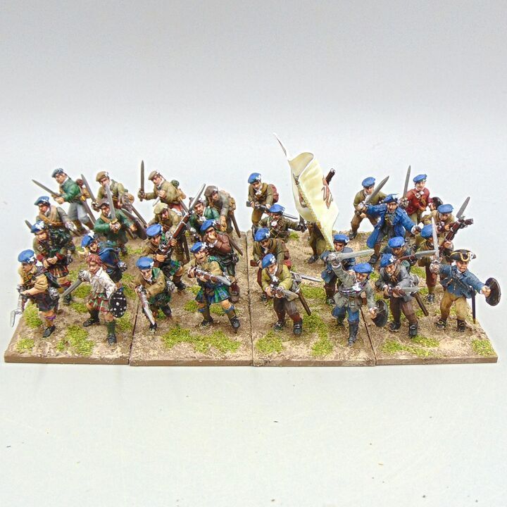 Grade D - Flags of War - 1745 Jacobite Rebellion - Scots Highland Clansmen Unit Grade D - Flags of War - 1745 Jacobite Rebellion - Scots Highland Clansmen Unit