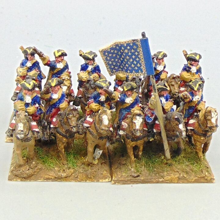 Grade E, Dixon Miniatures - WSS - French Guard Cavalry Unit