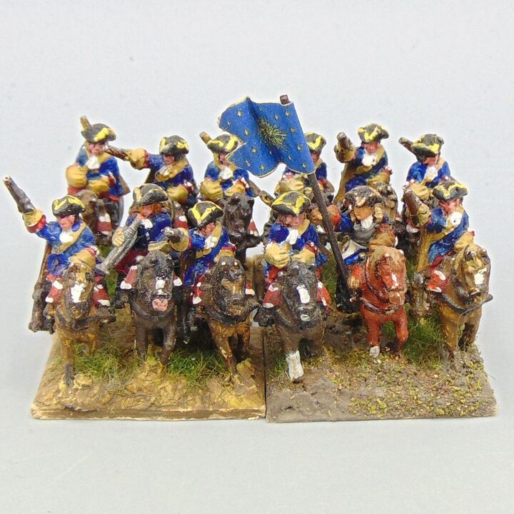 Grade E, Dixon Miniatures - WSS - French Guard Cavalry Unit