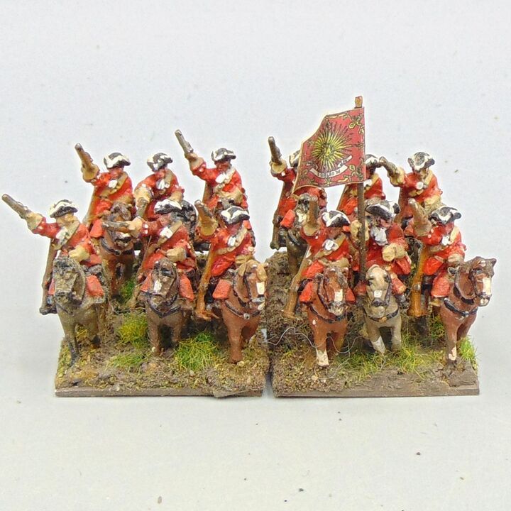 Grade E, Dixon Miniatures - WSS - French Guard Cavalry Unit