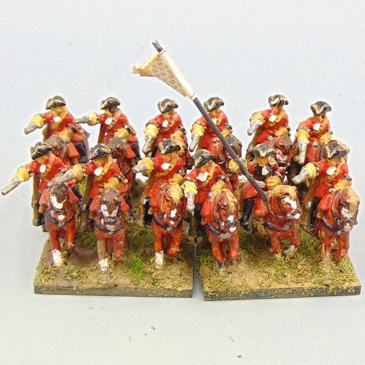 Grade E, Dixon Miniatures - WSS - French Guard Cavalry Unit