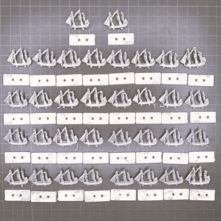 Forged in Battle, Napoleonic - 1:3000th Battle of Trafalgar Franco-Spanish Fleet Forged in Battle, Napoleonic - 1:3000th Battle of Trafalgar Franco-Spanish Fleet