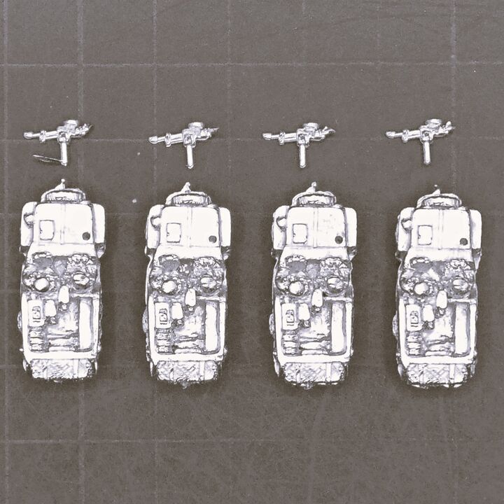 Pendraken Miniatures, WW2 - British Airborne Jeeps