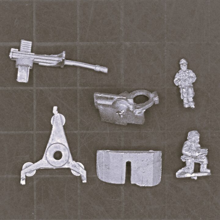 Pendraken Miniatures, WW2 - German 3.7cm Flak 43 AA Gun & Crew