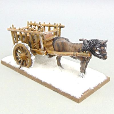 Grade D - Front Rank Miniatures - WOTR/Game of Thrones - Supply Cart Grade D - Front Rank Miniatures - WOTR/Game of Thrones - Supply Cart
