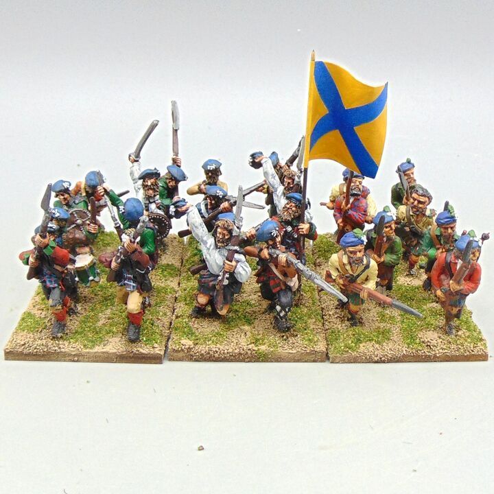 Grade D - Old Glory Miniatures - Jacobite Rebellions - Jacobite Highland Clans Unit