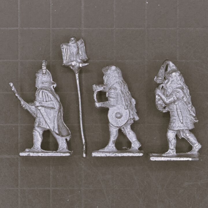 Minifigs, Early Imperial Roman: Infantry Command with Eagle Minifigs, Early Imperial Roman: Infantry Command with Eagle