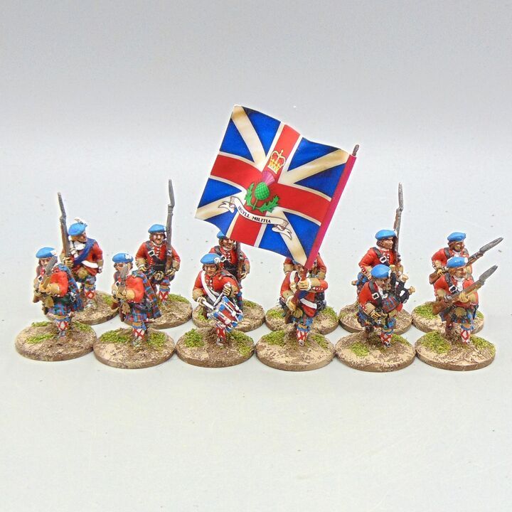 Grade D - Front Rank Miniatures - 1745 Jacobite Rebellion - Government Highland Militia Unit