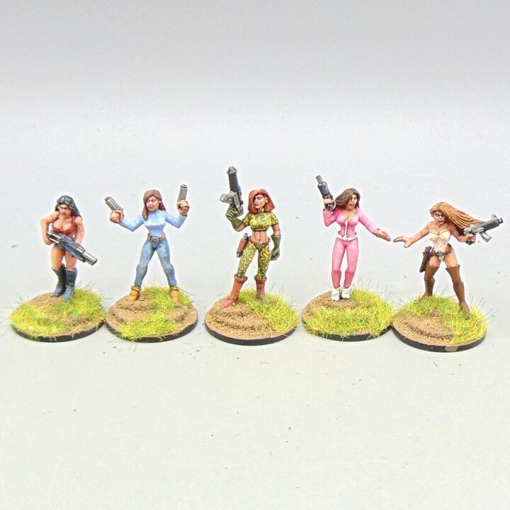 Grade B - Copplestone Castings - Future Wars - Babes with Guns
