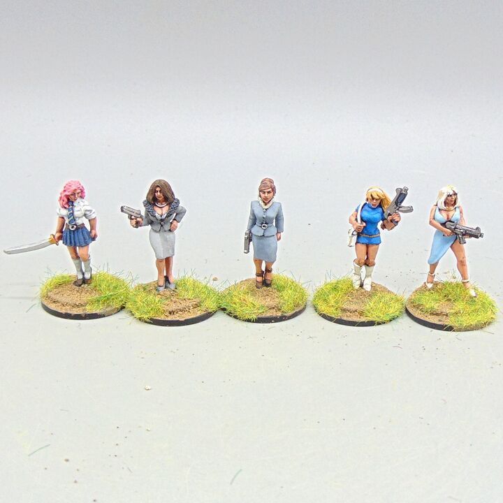Grade B - Copplestone Castings - Future Wars - Armed Corporate Babes