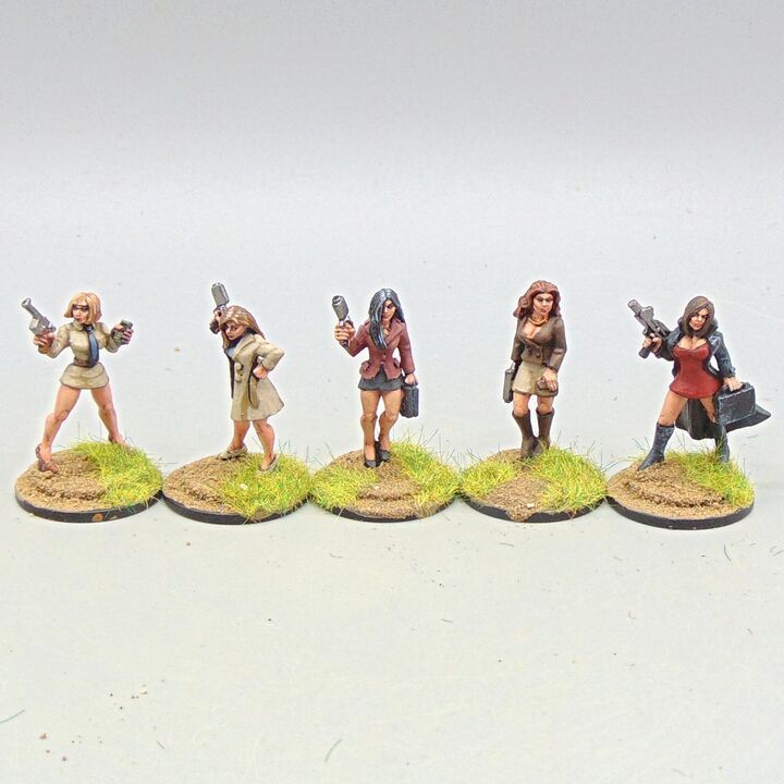 Grade B - Copplestone Castings - Future Wars - Armed Corporate Babes