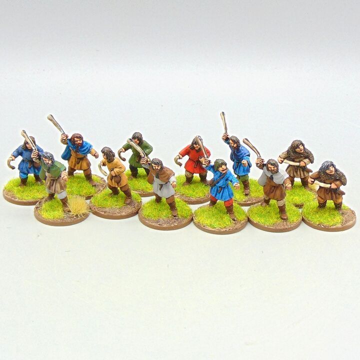 Grade C - Footsore Miniatures - Dark Ages - Saxon Slingers