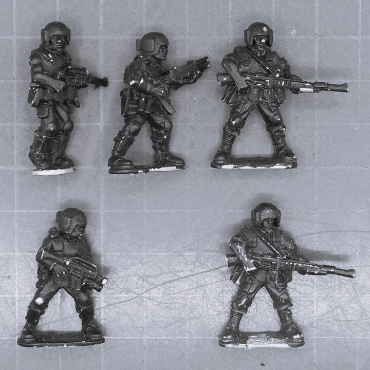Copplestone Castings, Future Wars: Assault Troopers with Enhanced Helmets