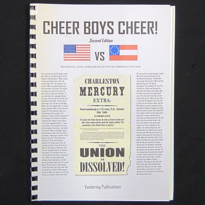 Vandering Publications - Cheer Boys Cheer! Regimental Level Wargames Rules for the American Civil War