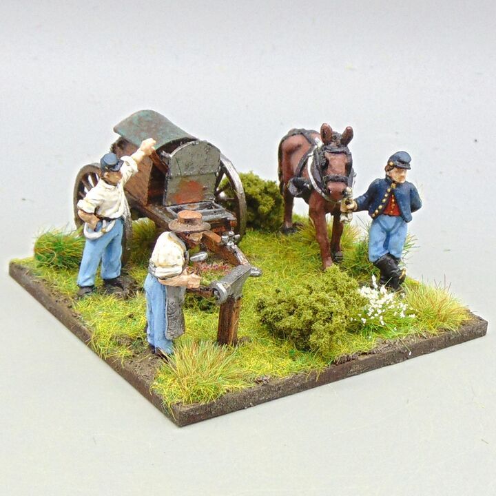 Grade C - Perry Miniatures - ACW - Union Farrier Vignette Grade C - Perry Miniatures - ACW - Union Farrier Vignette