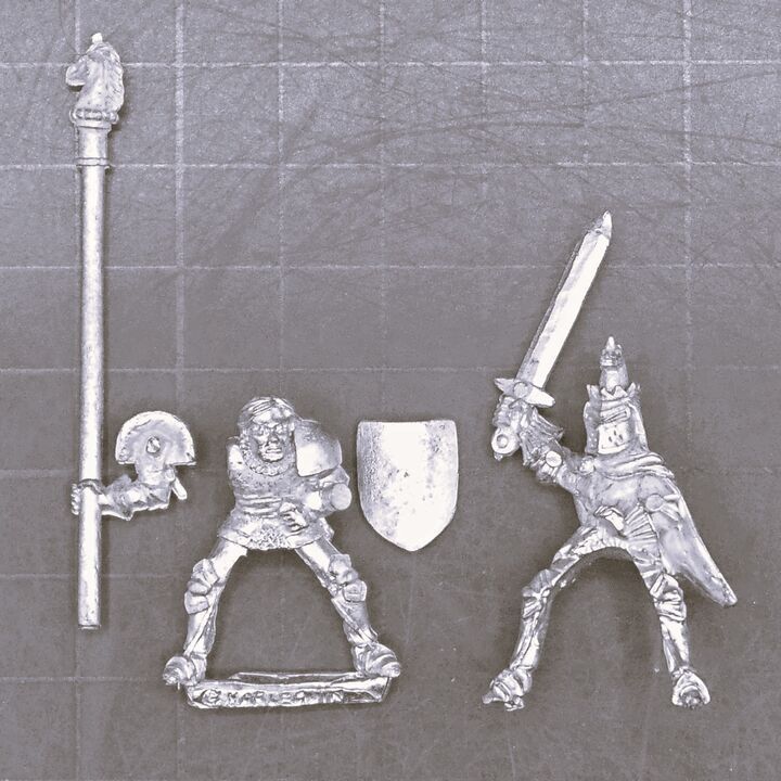 Black Tree Design, Fantasy: Men of Averaign Mounted King & Standard Bearer - No Horses