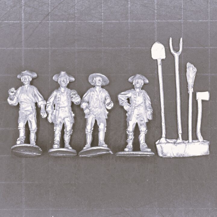 Crann Tara Miniatures, C18th - Agricultural Workers Crann Tara Miniatures, C18th - Agricultural Workers